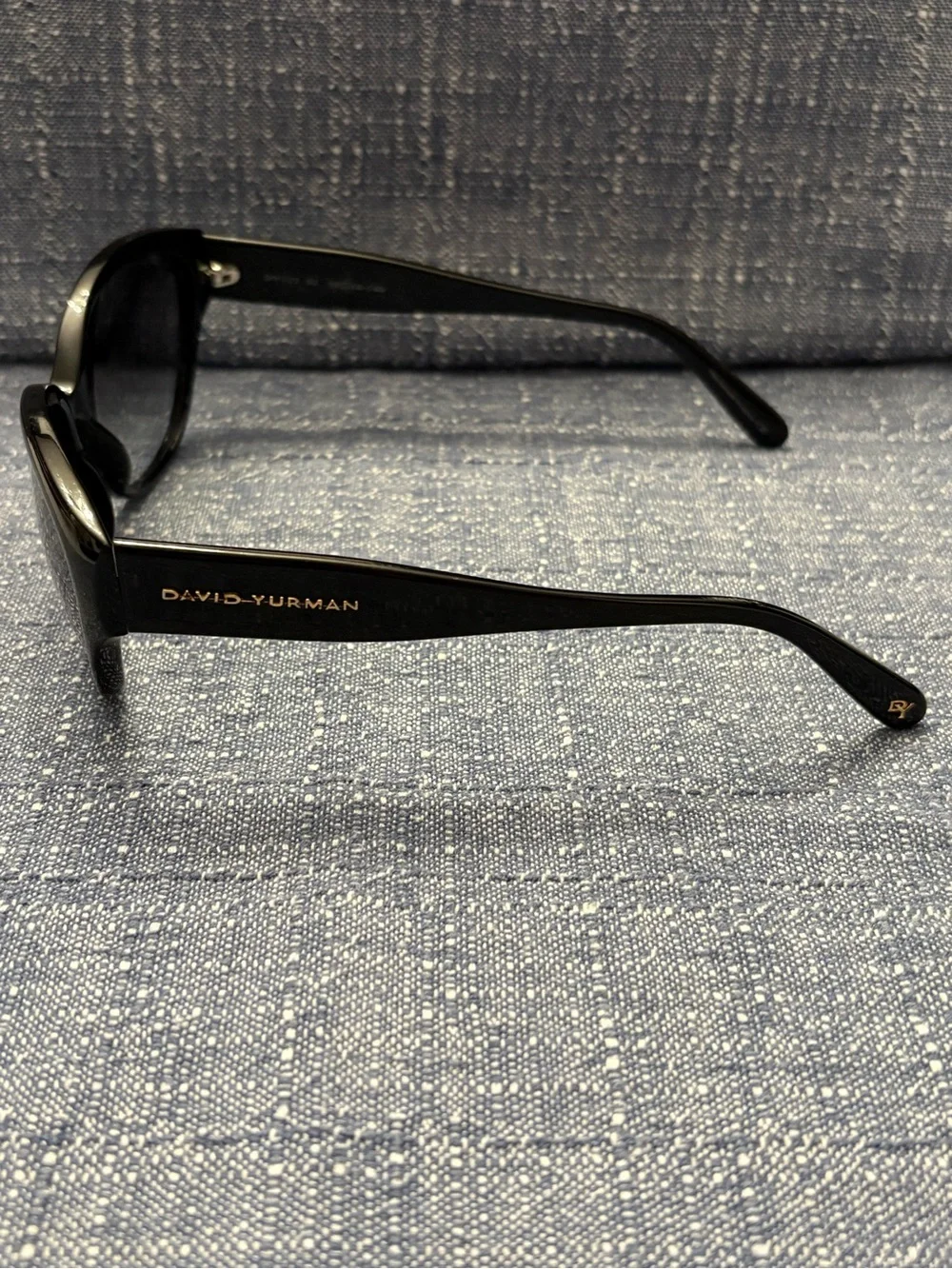 David Yurman Black Cat-Eye Sunglasses DY123